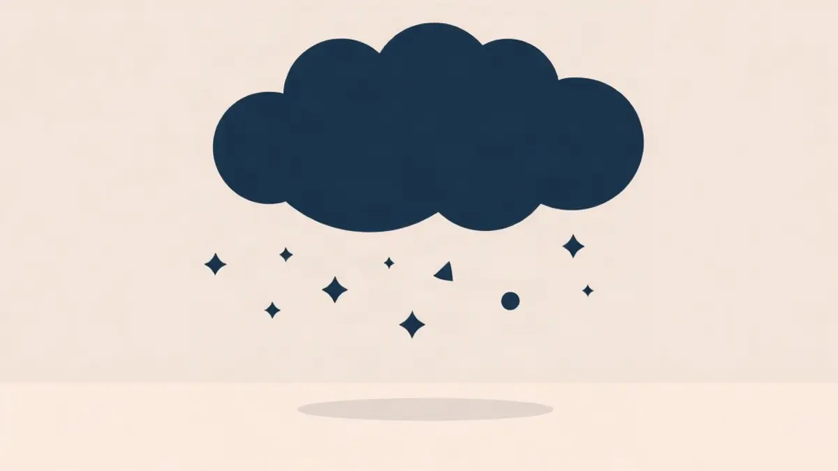 Abstract illustration representing the brain dump getting thoughts out before bed