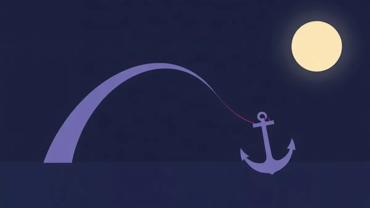 Abstract illustration representing how to build a sleep routine you will actually keep