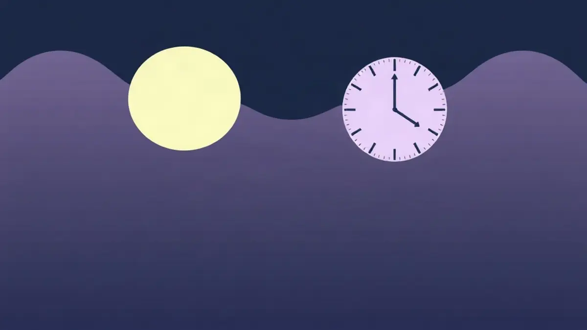 Abstract illustration representing why sleep consistency beats sleep duration