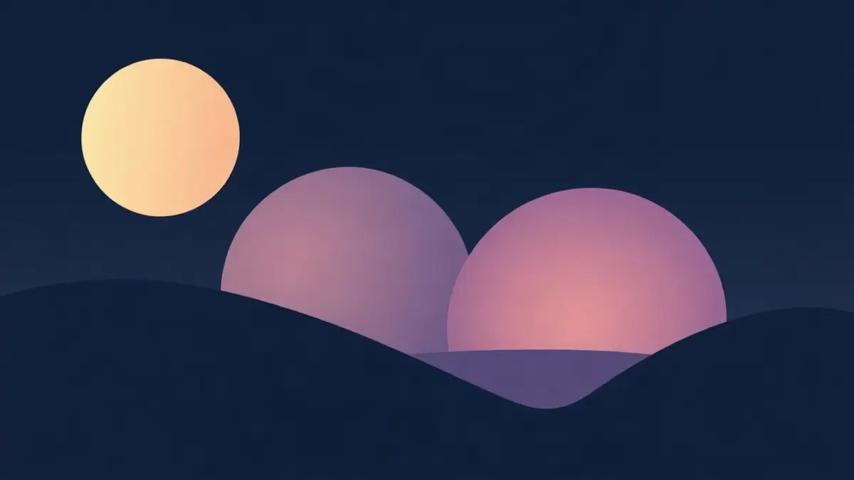 Abstract illustration representing sleep during pregnancy comfort and common problems
