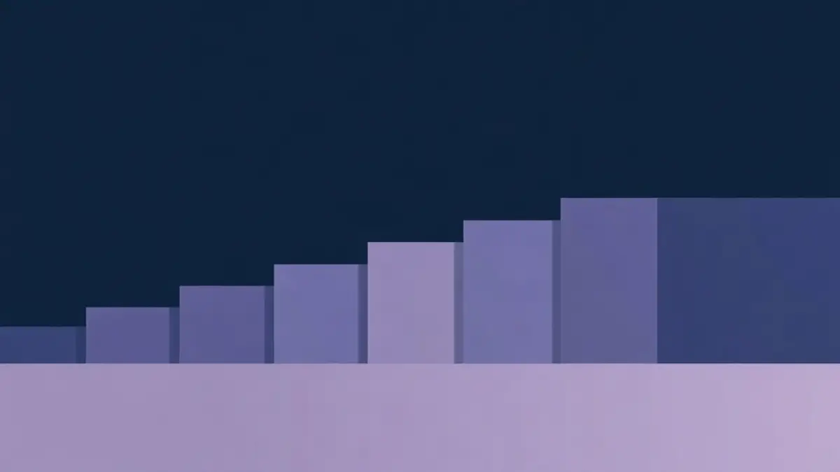 Abstract illustration representing how to build a wind-down routine that works